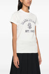 used-effect cotton t-shirt