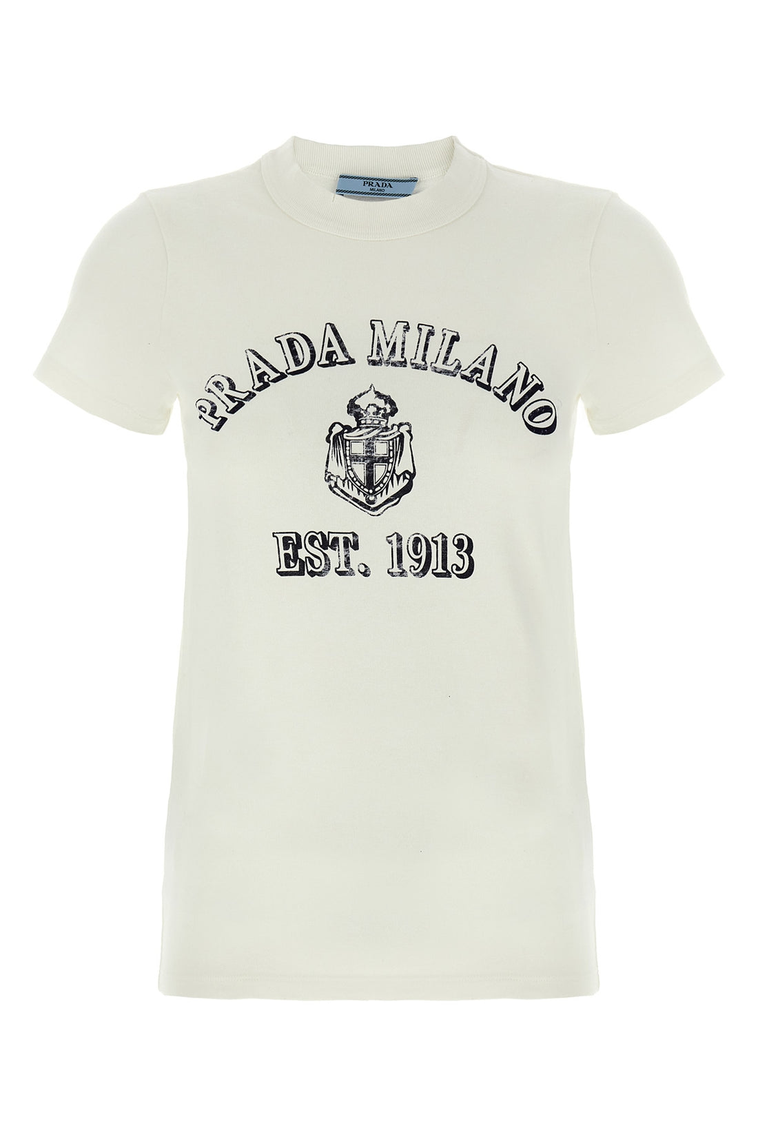 PRADA S used-effect cotton t-shirt