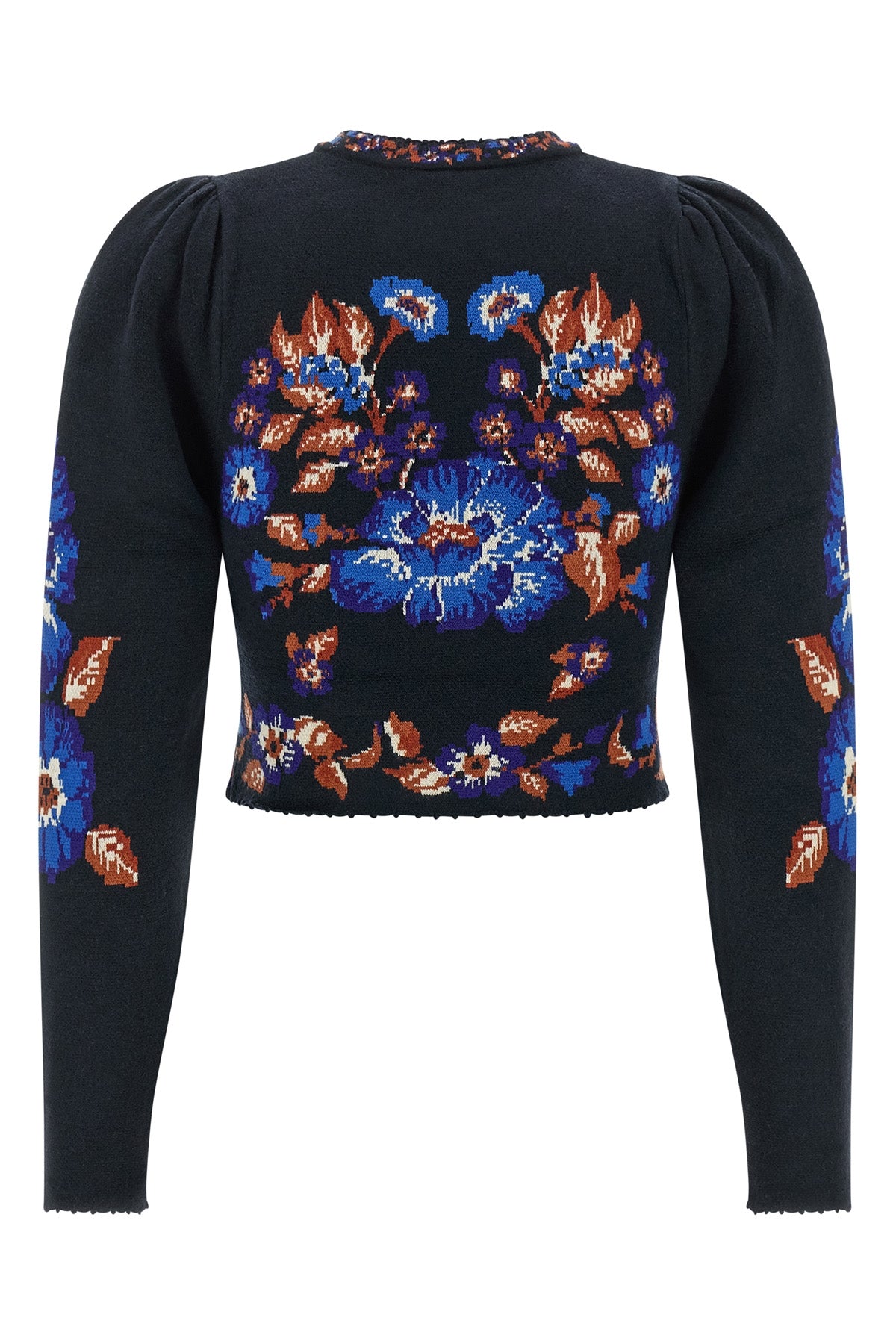 the farm rio bow garden top redefines contemporary knitwear through a structur
