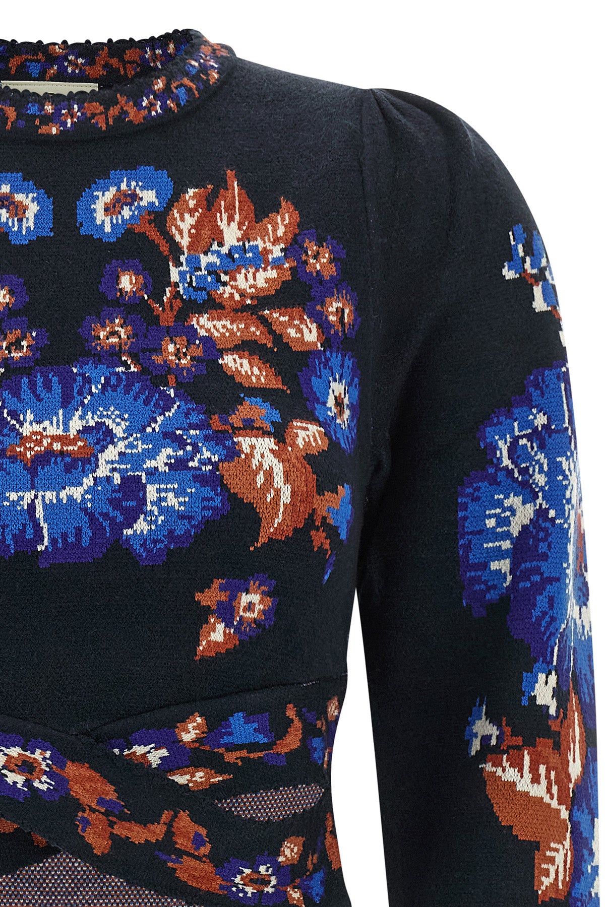 the farm rio bow garden top redefines contemporary knitwear through a structur