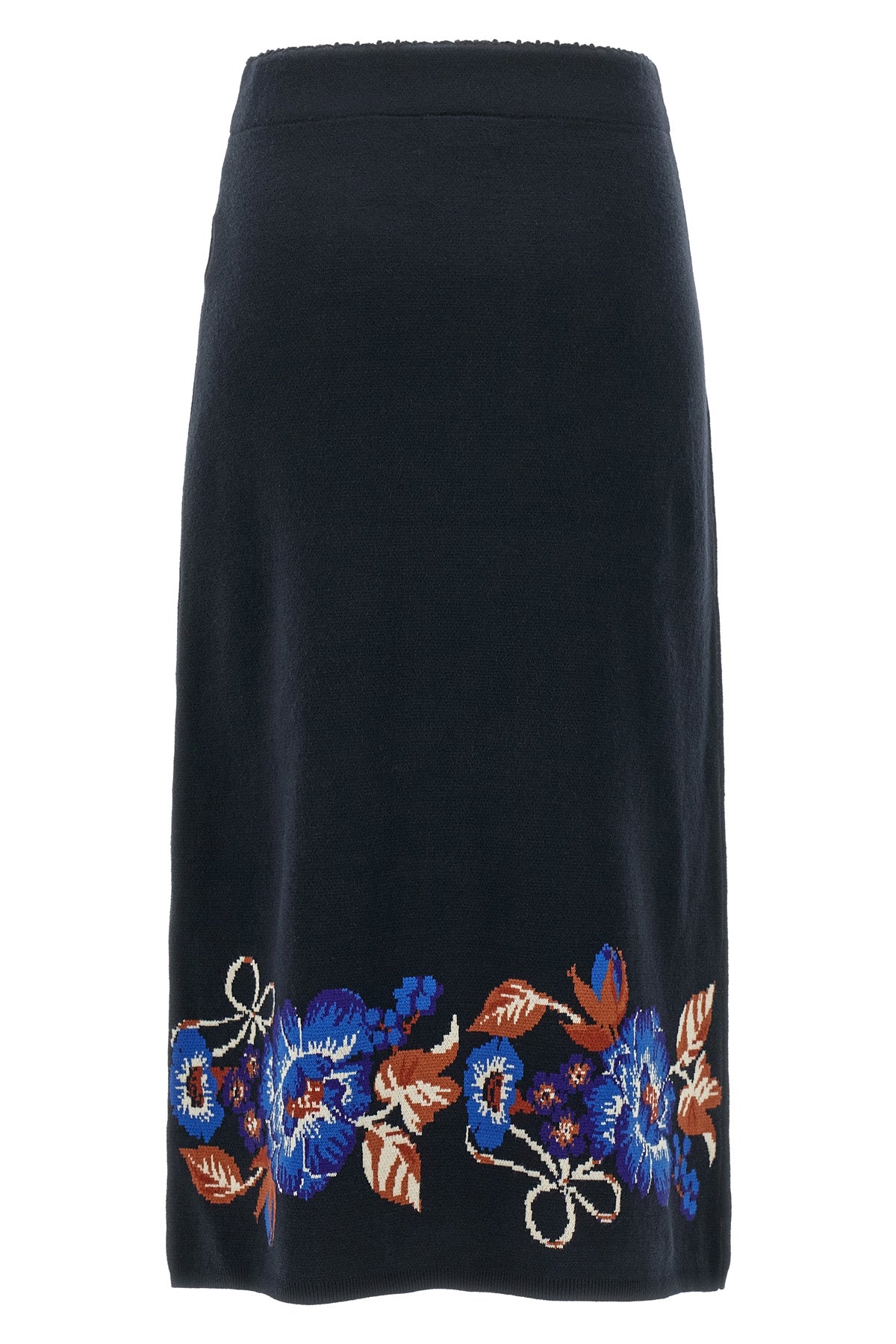 the farm rio bow garden knit midi skirt defines a new elegance through an essent