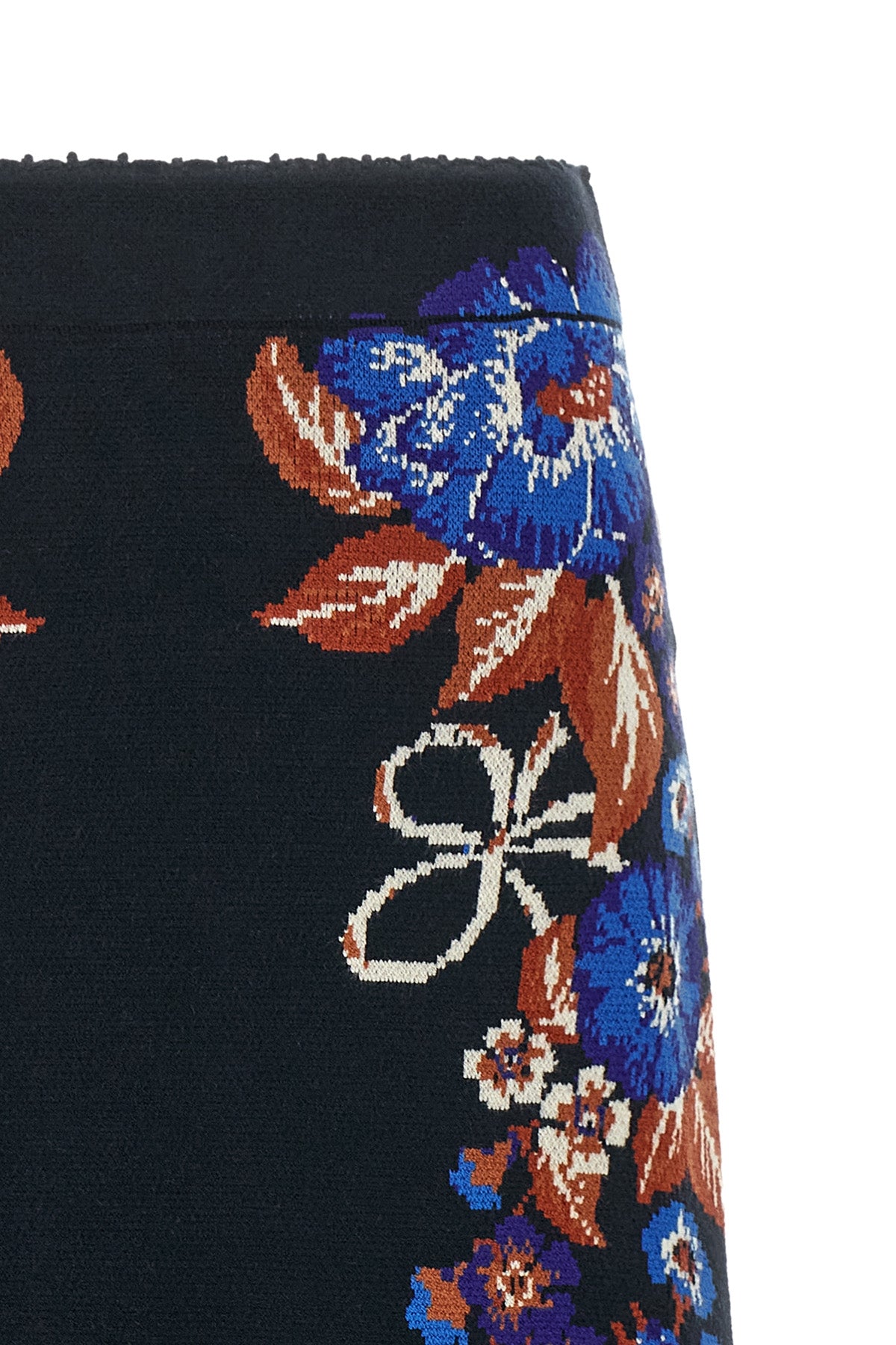 the farm rio bow garden knit midi skirt defines a new elegance through an essent