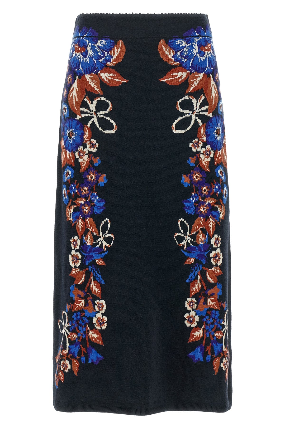 the farm rio bow garden knit midi skirt defines a new elegance through an essent