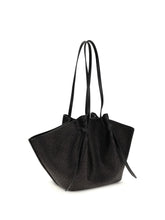 YUZEFI OS large raffia mochi shoulder bag