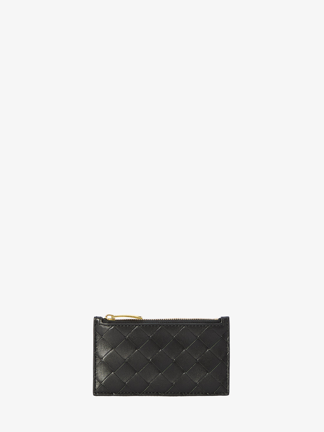 BOTTEGA VENETA OS black zipped cardcase