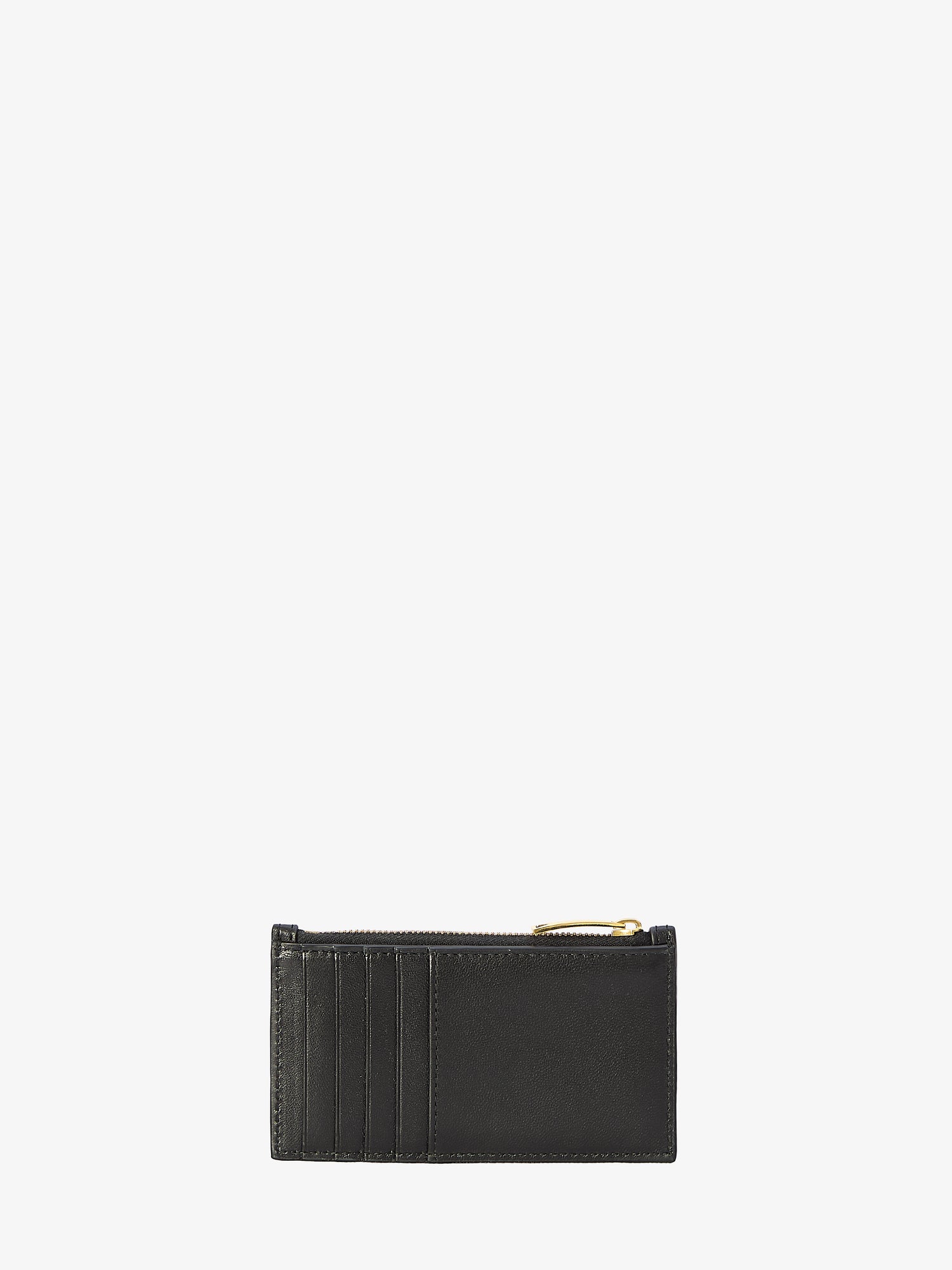 BOTTEGA VENETA OS black zipped cardcase