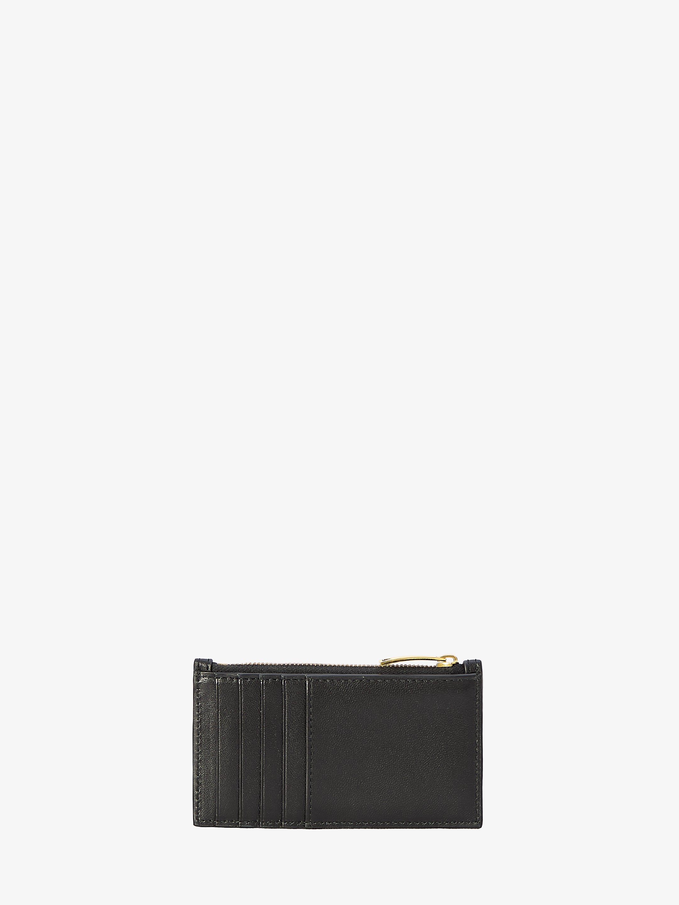 BOTTEGA VENETA OS black zipped cardcase