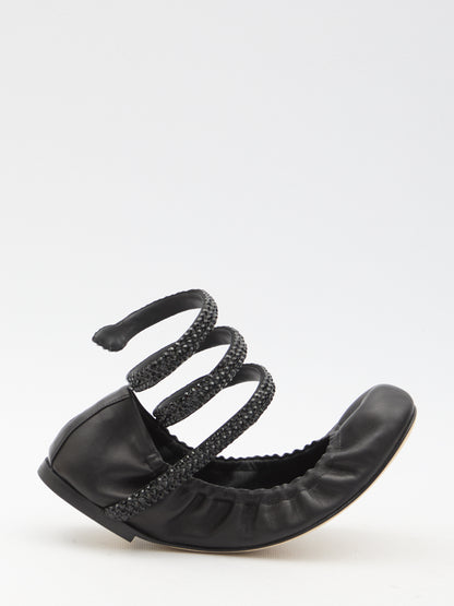 RENE CAOVILLA 36 cleo ballerinas