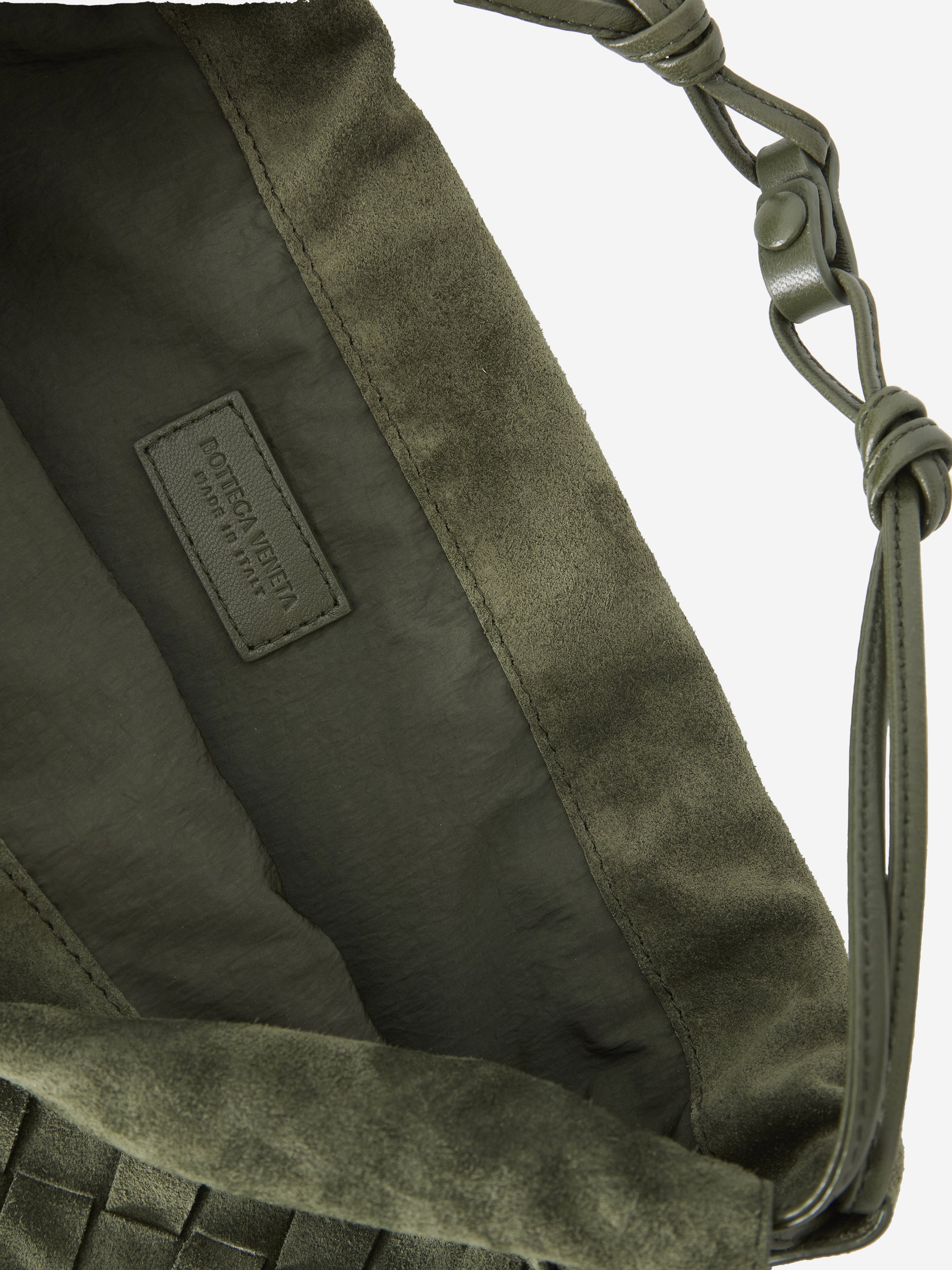 green tweed dustbag bag