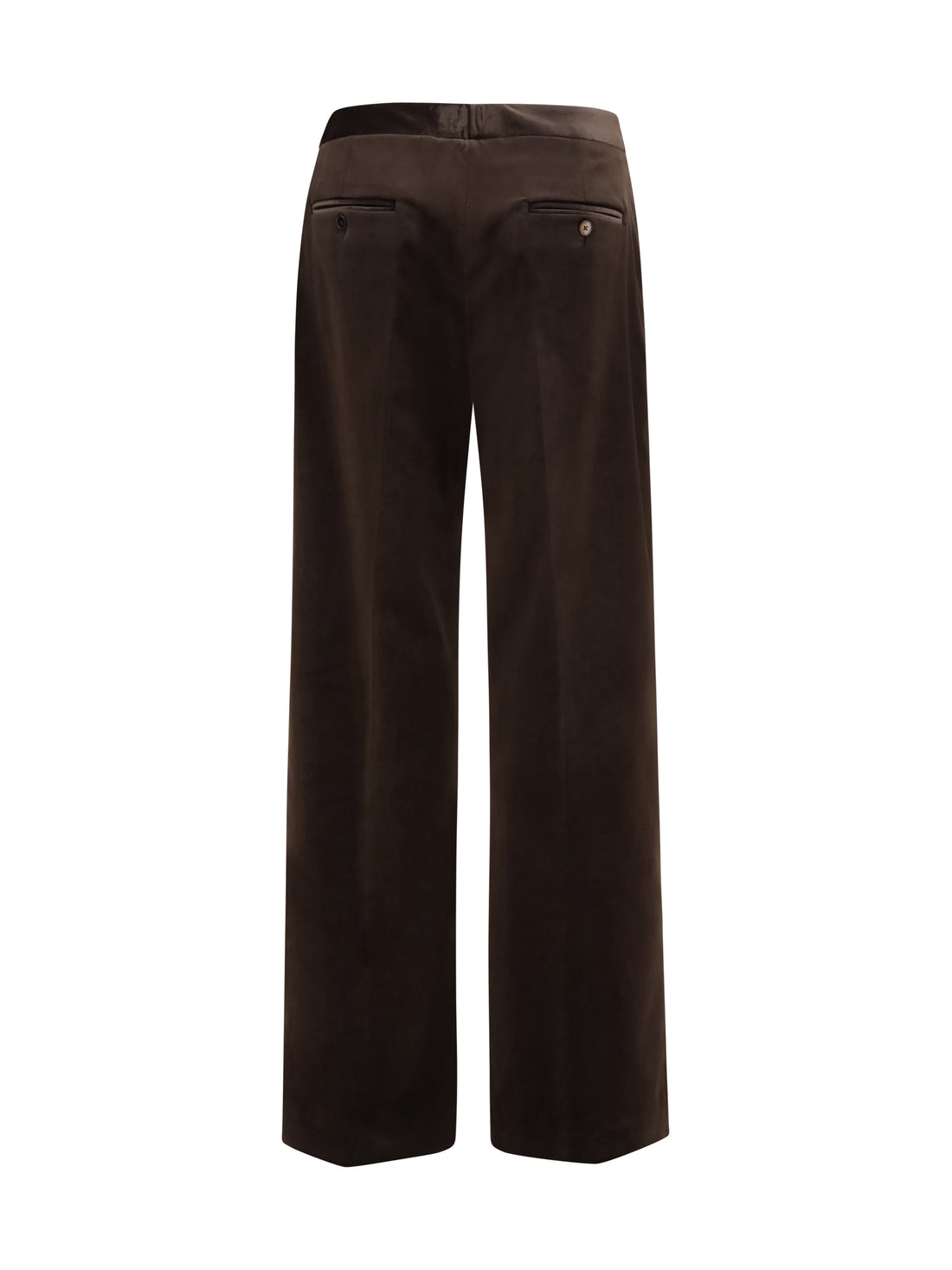 LARDINI 40 velvet tailored pants