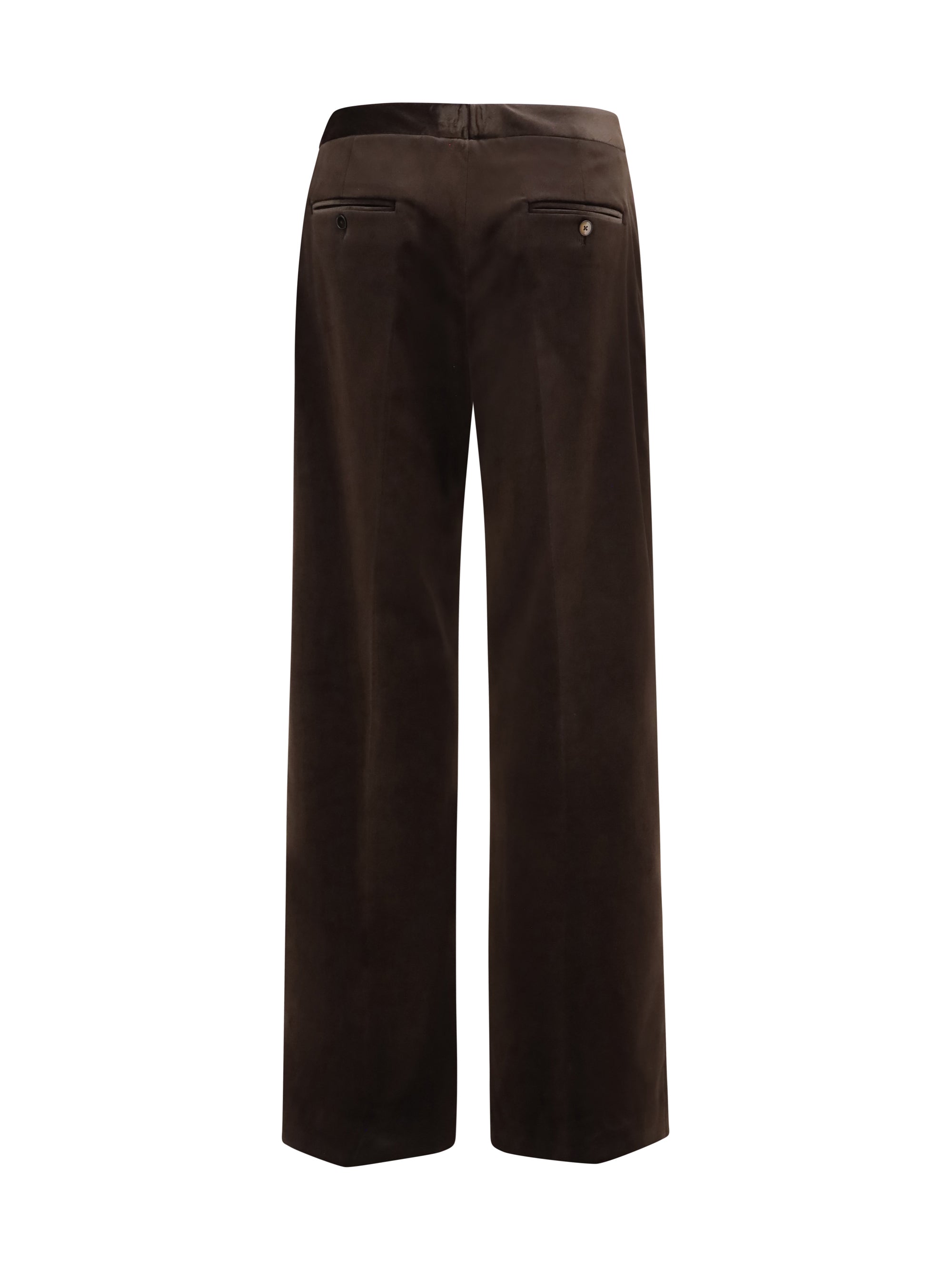 velvet tailored pants
