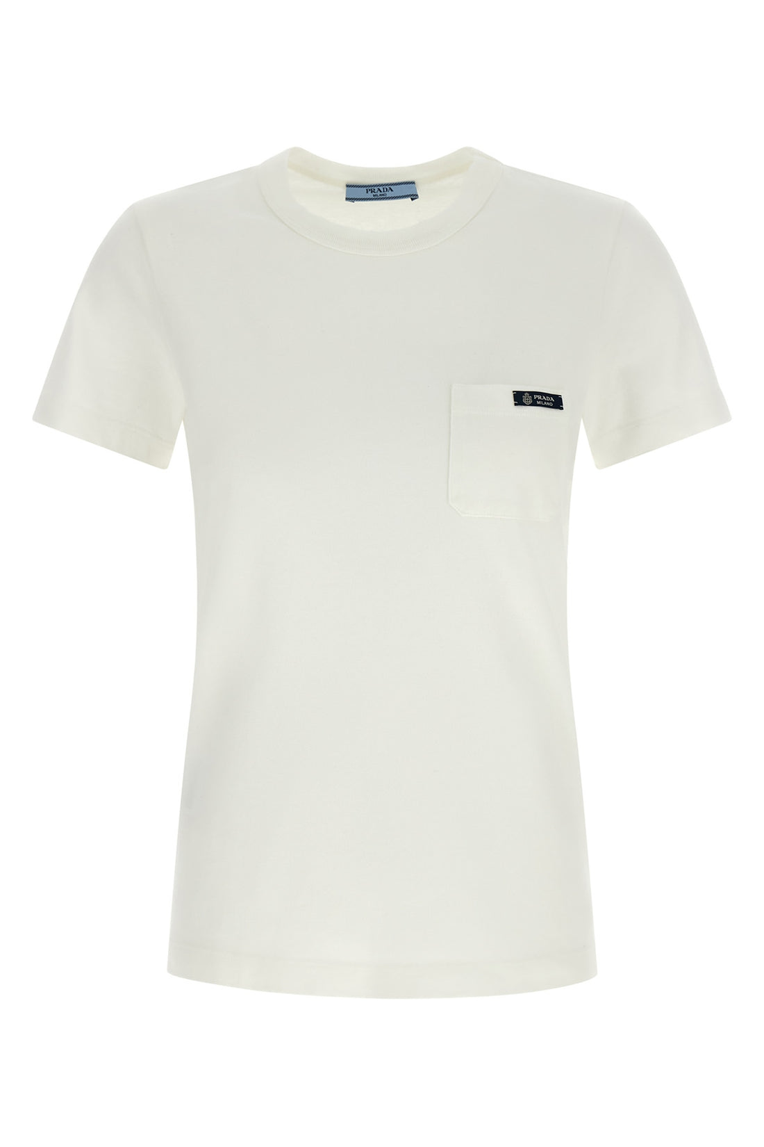 PRADA L used-effect cotton jersey t-shirt