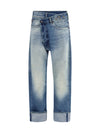 straight-leg jeans
