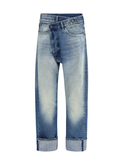 straight-leg jeans