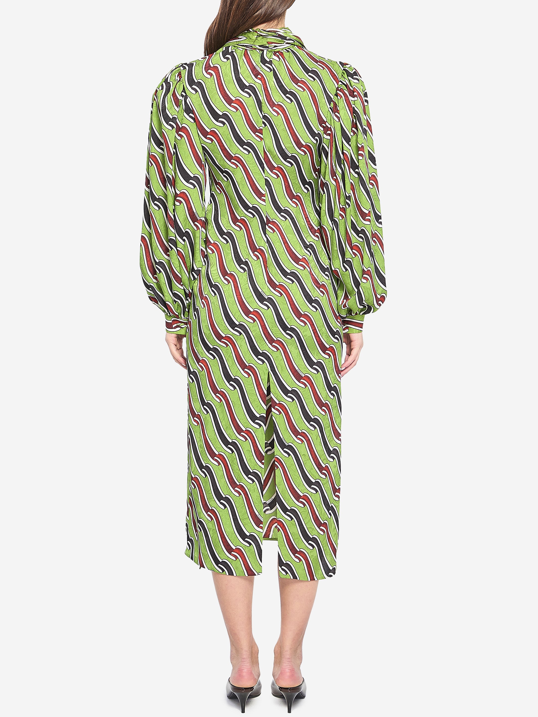 GUCCI 40 printed silk dress