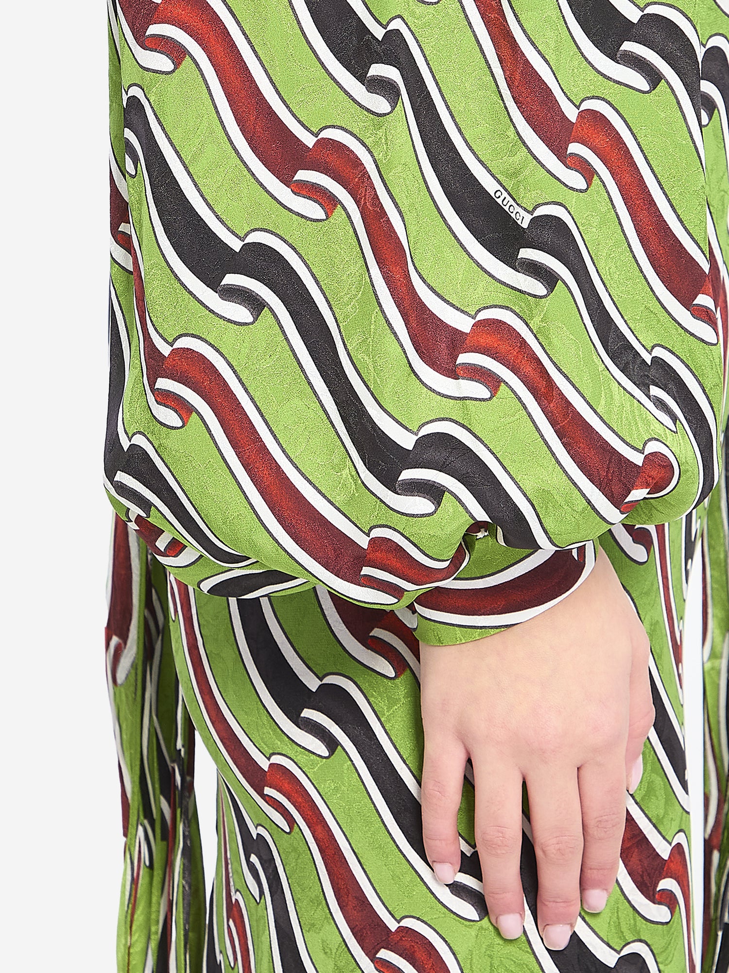 GUCCI 40 printed silk dress