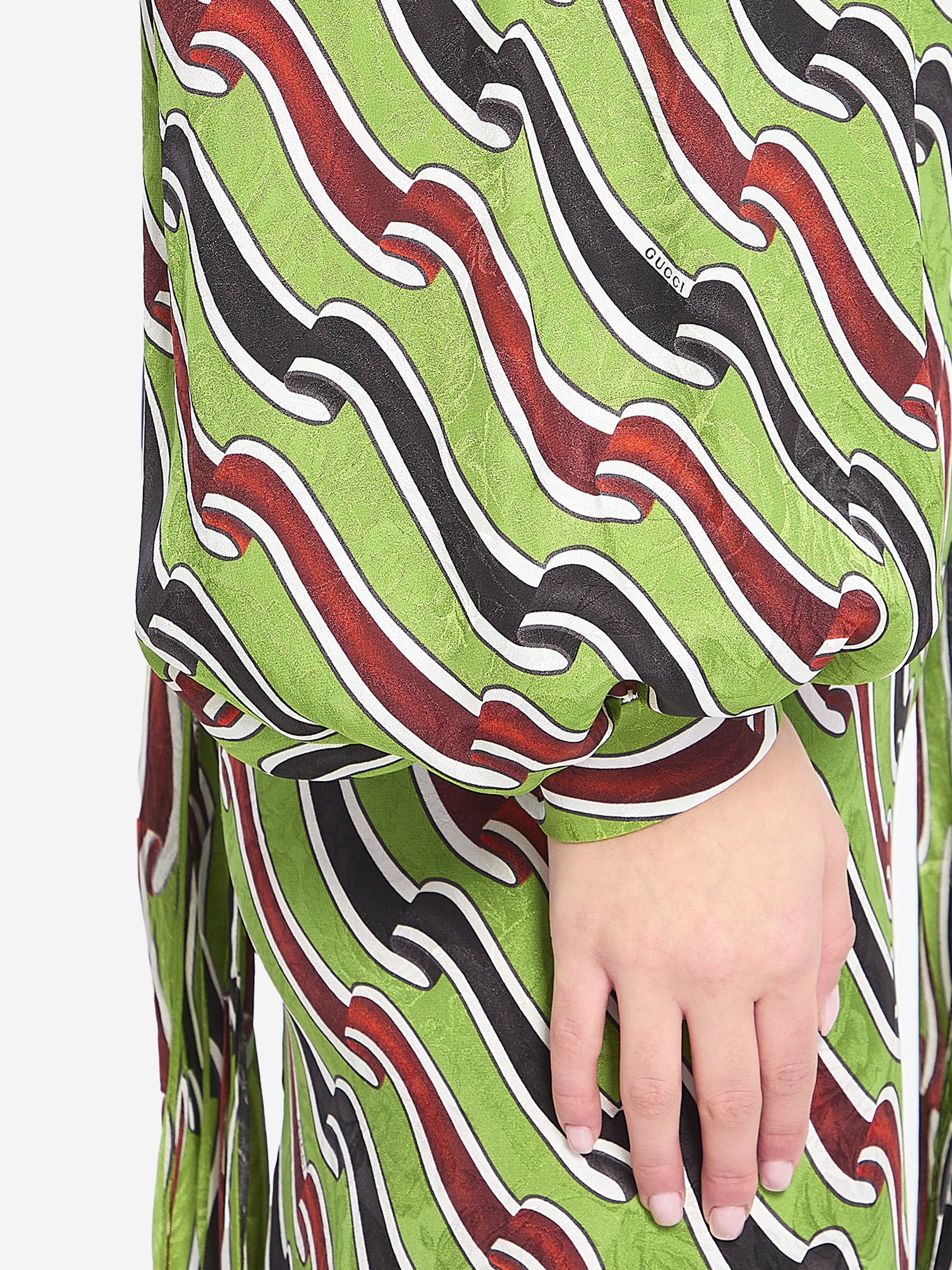 GUCCI 40 printed silk dress