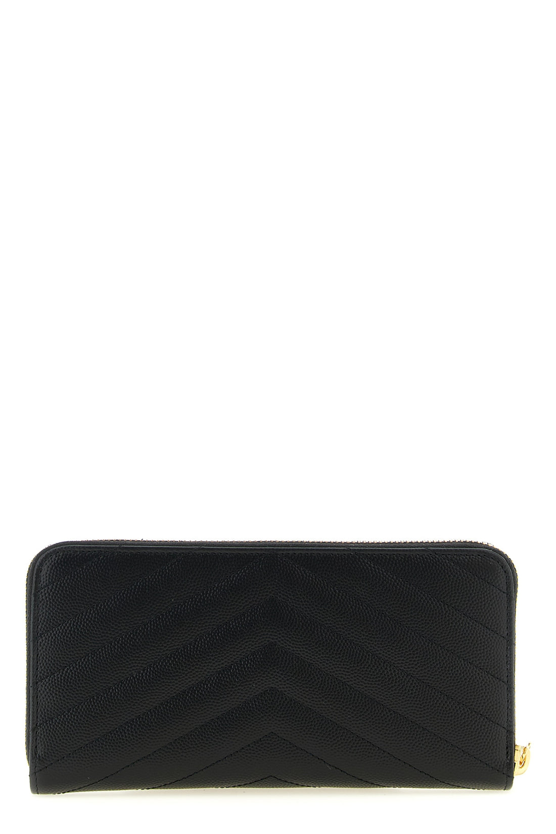 SAINT LAURENT OS monogramme wallet in matelassé leather