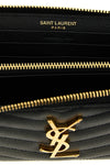 monogramme wallet in matelassé leather