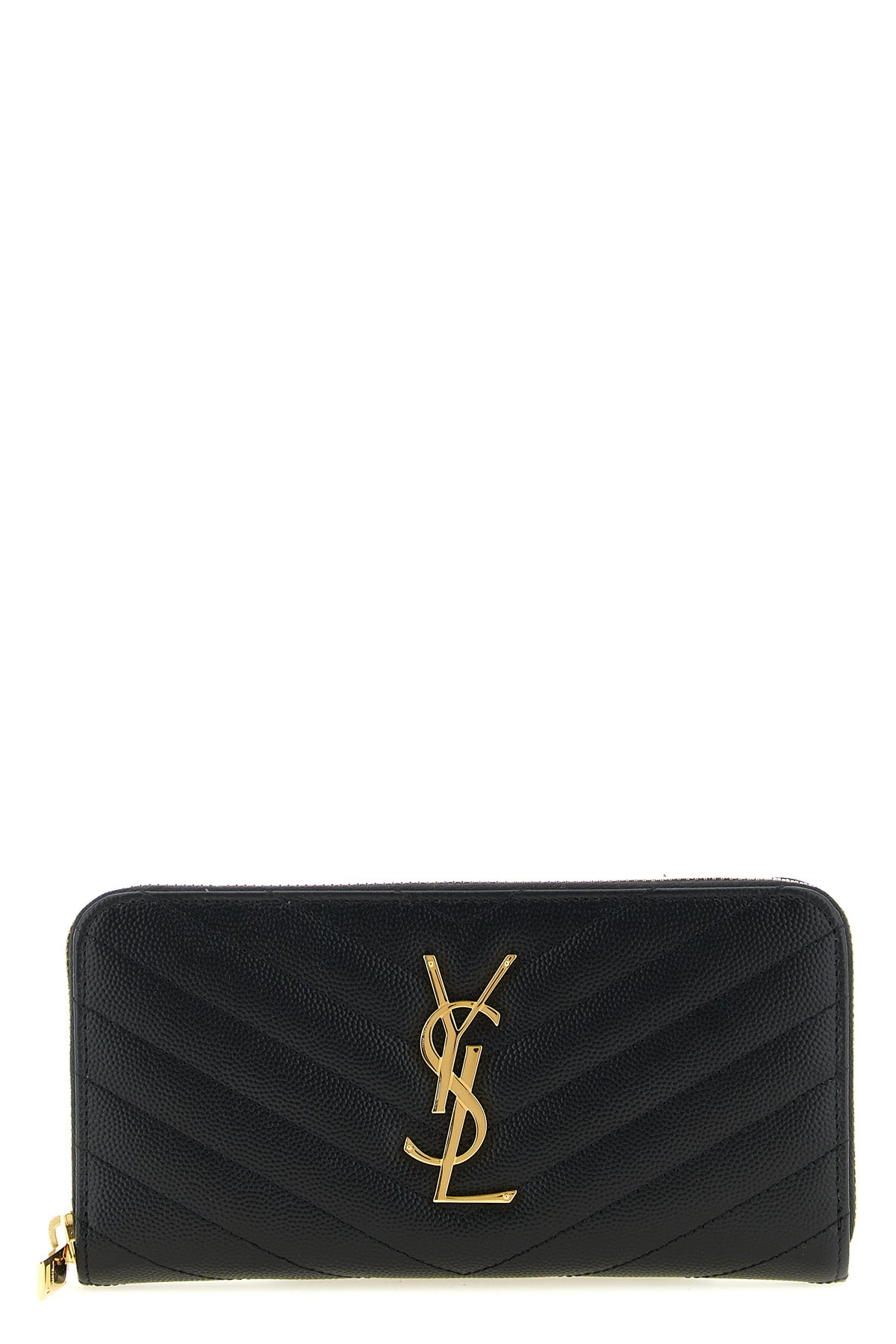 monogramme wallet in matelassé leather