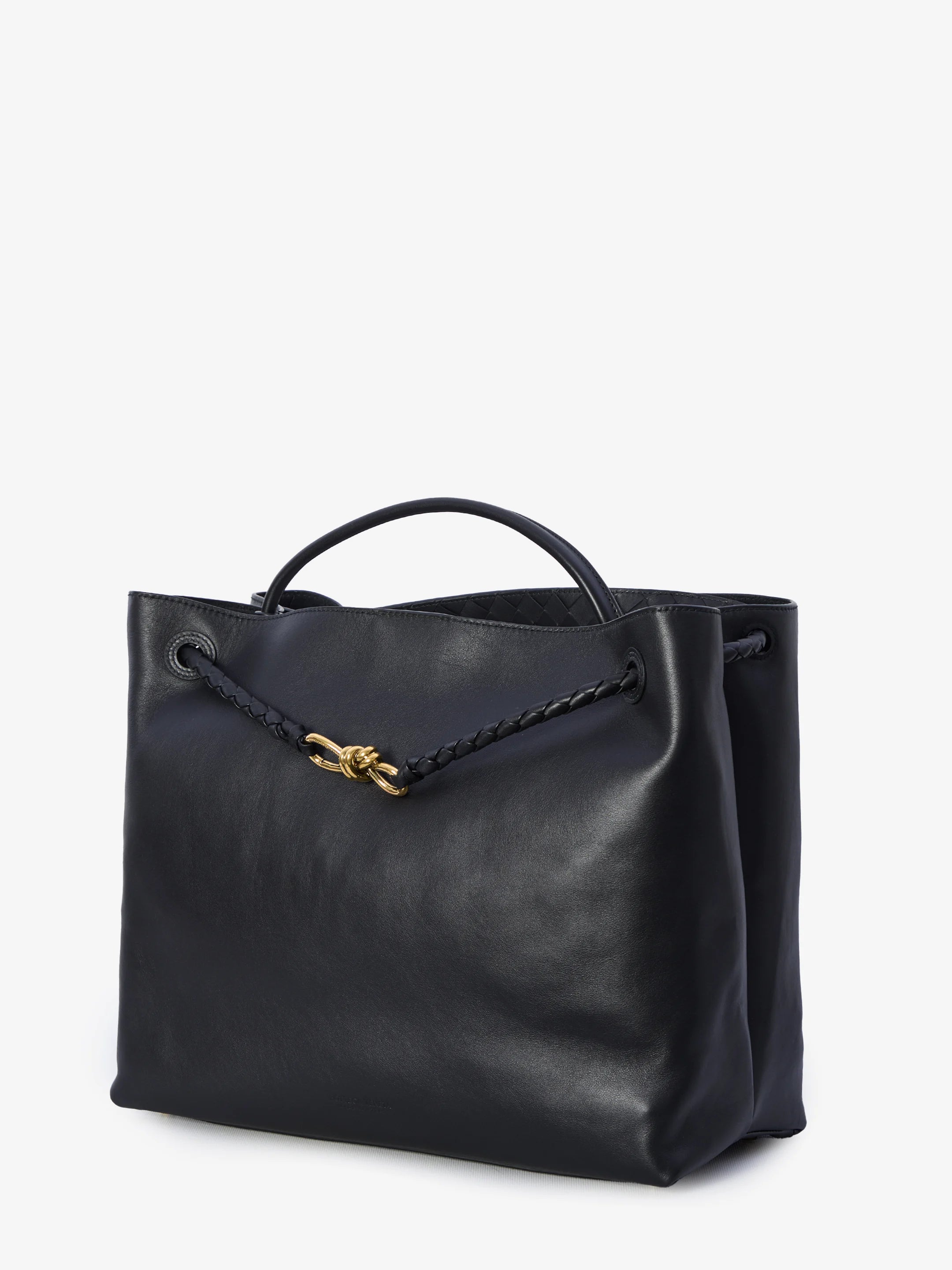 BOTTEGA VENETA OS black large andiamo bag