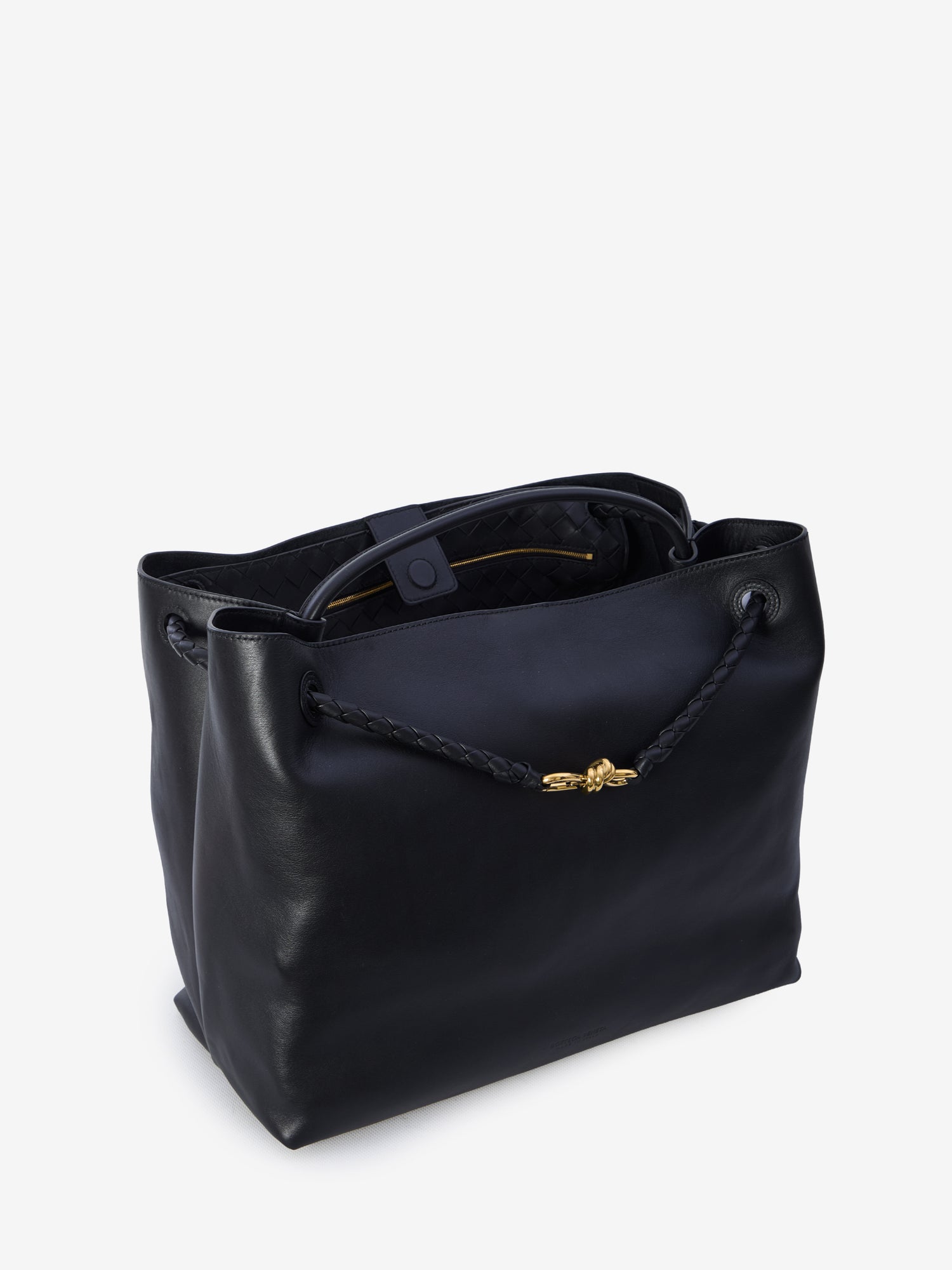 BOTTEGA VENETA OS black large andiamo bag