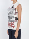 printed jersey top