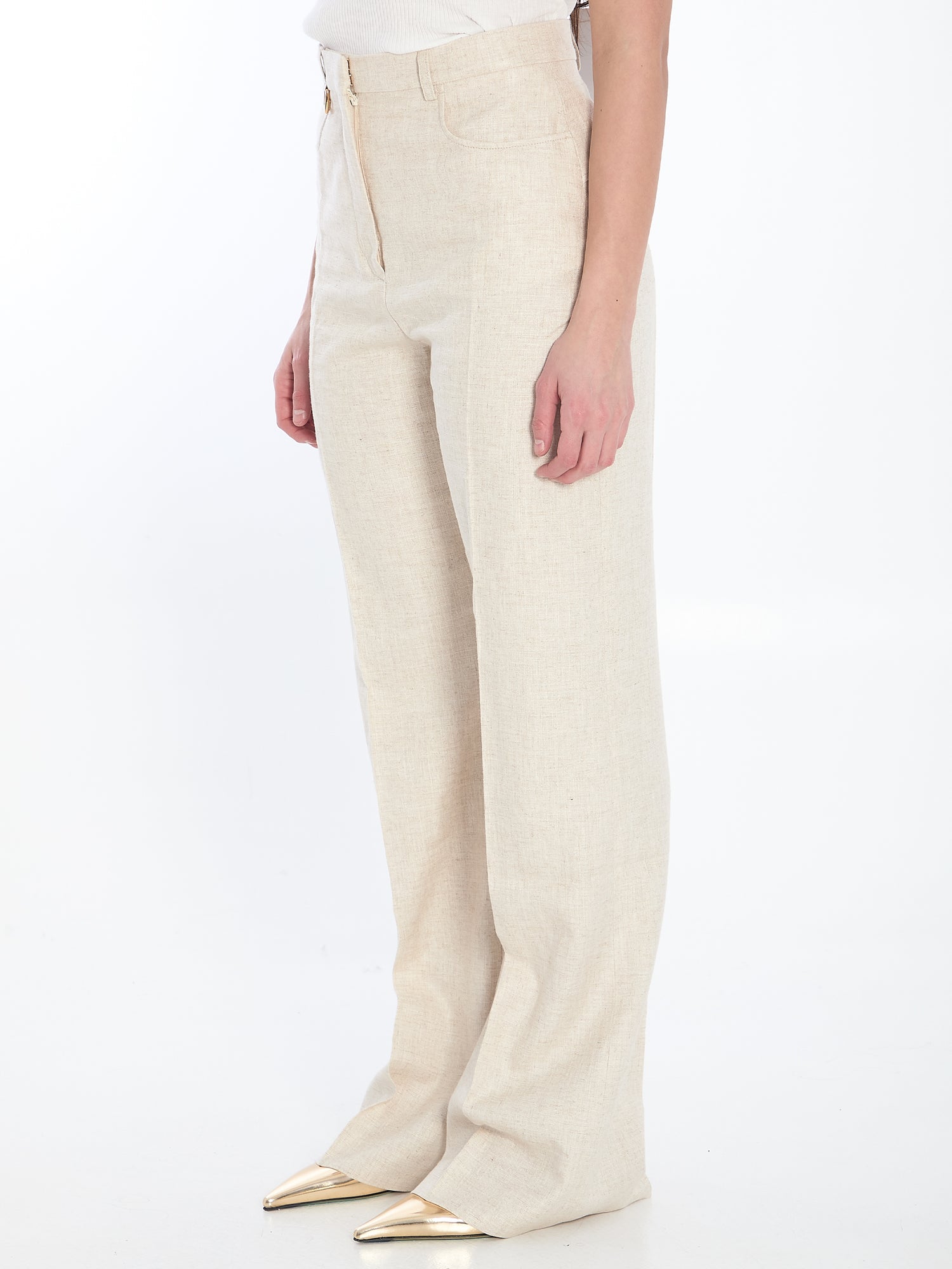 JACQUEMUS 40 sauge trousers