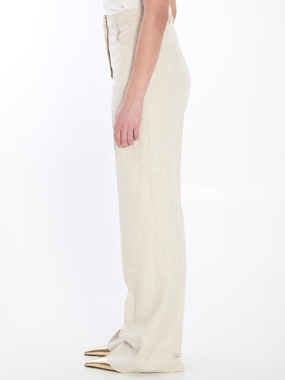 JACQUEMUS 40 sauge trousers