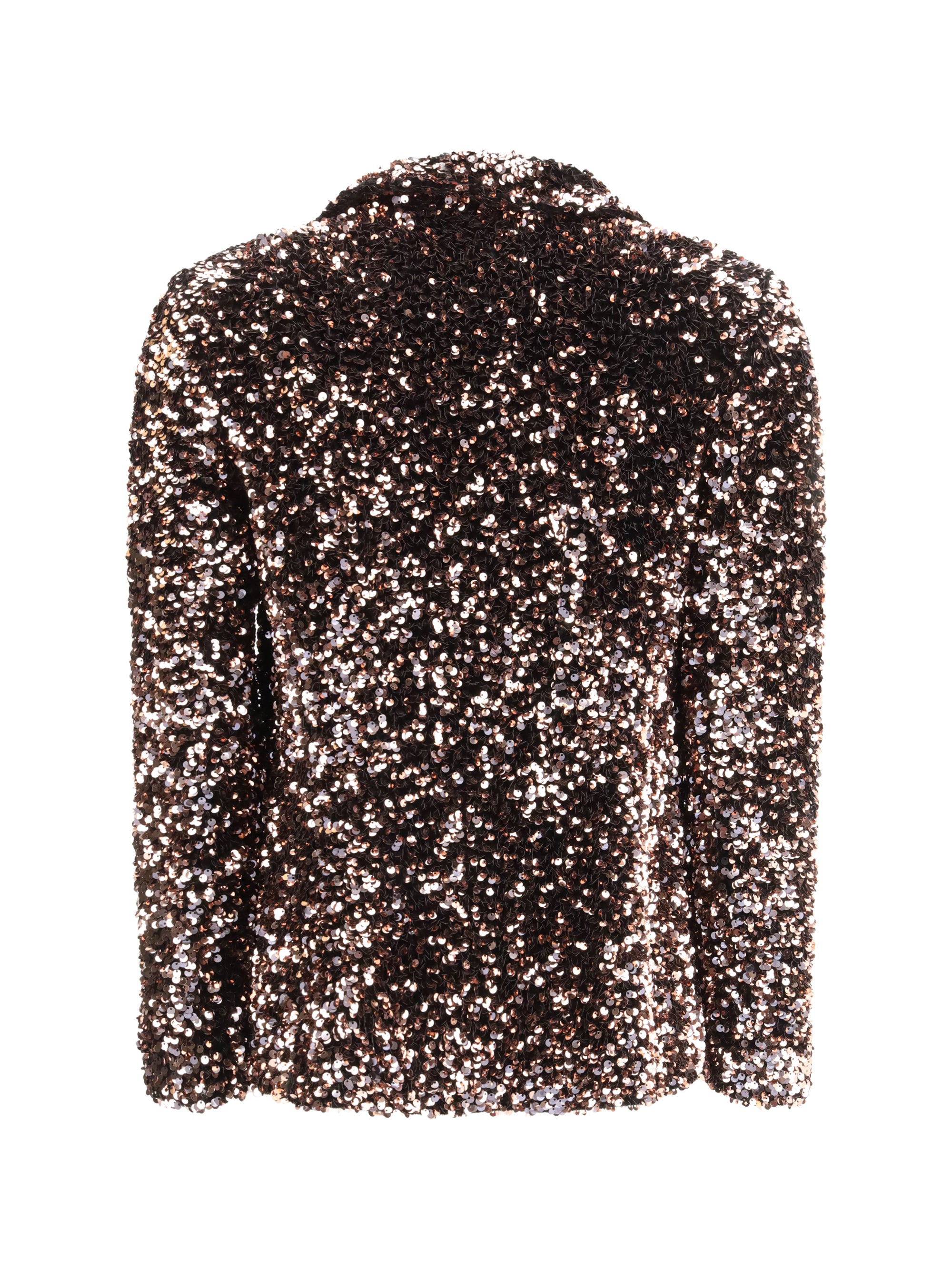 single-breasted jacket with sequins