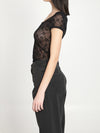 monogram mesh top