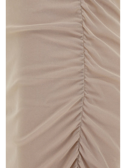 SAINT LAURENT 38 tulle mini dress