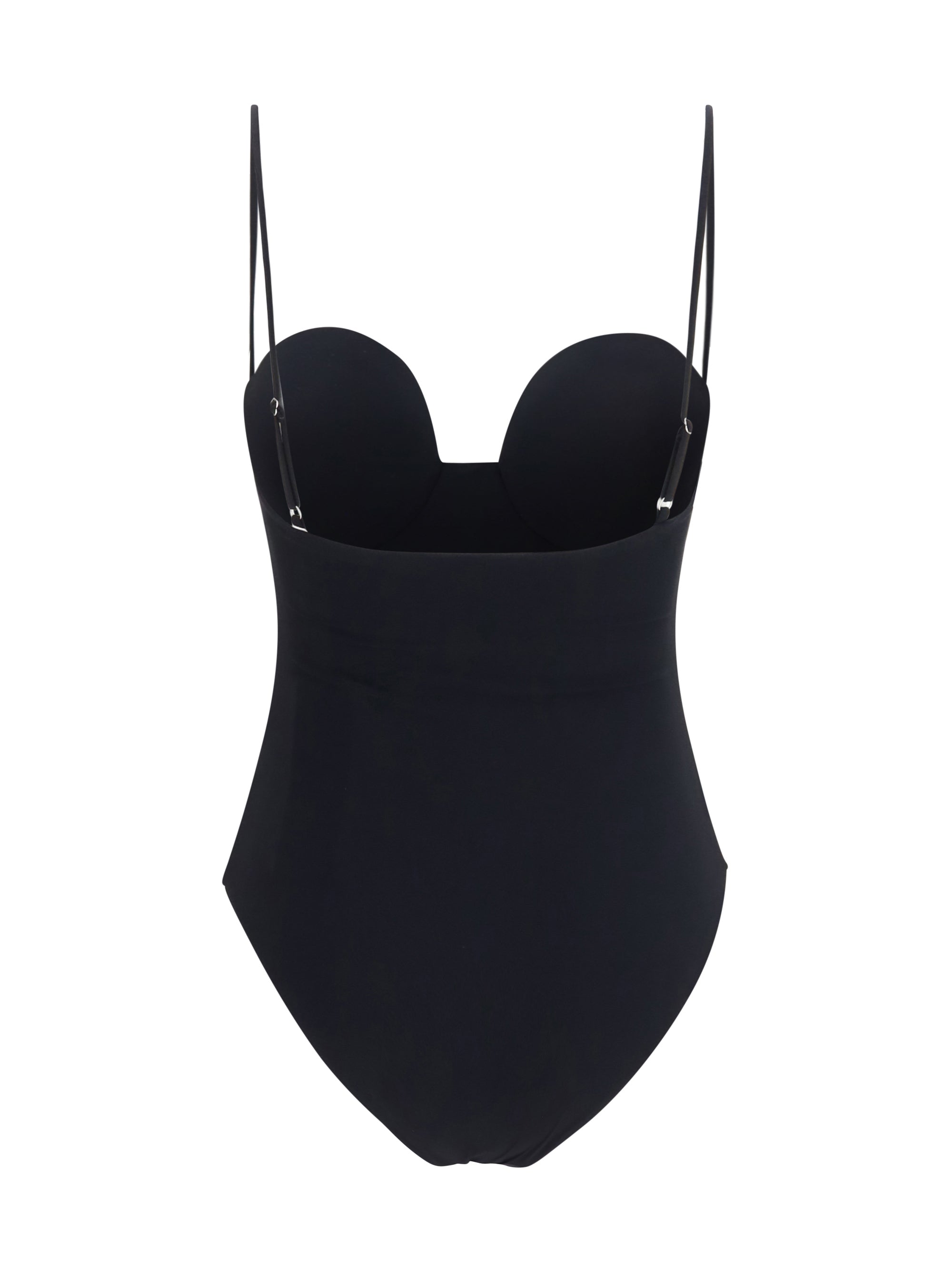 retro bustier one-piece swimsuit