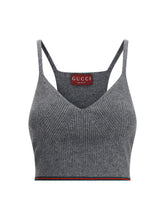 GUCCI M v-neck ribbed top