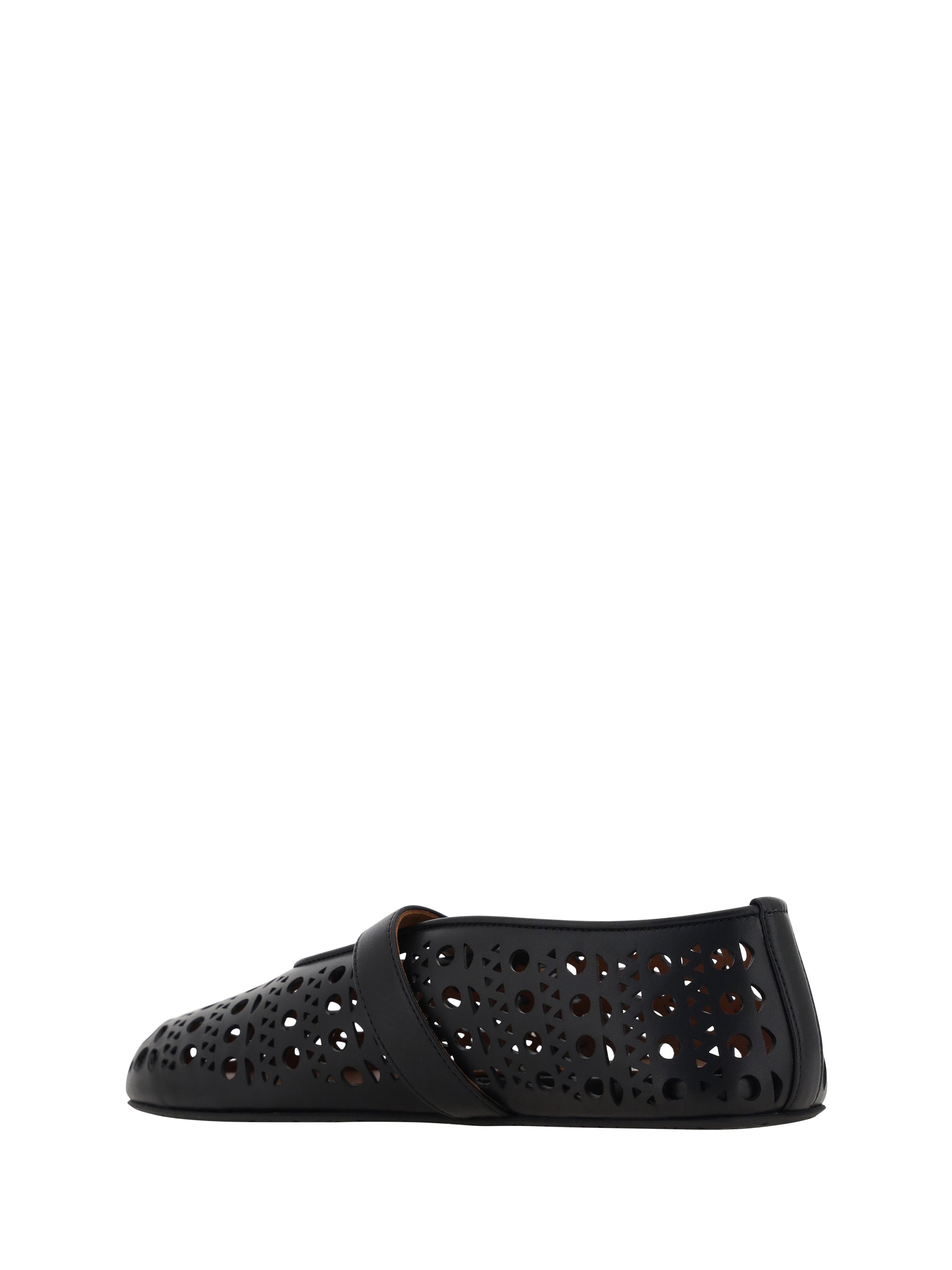 leather ballerinas