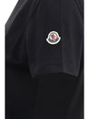 cotton t-shirt with a tone on tone embroidered logo