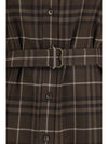 check cotton shirt dress