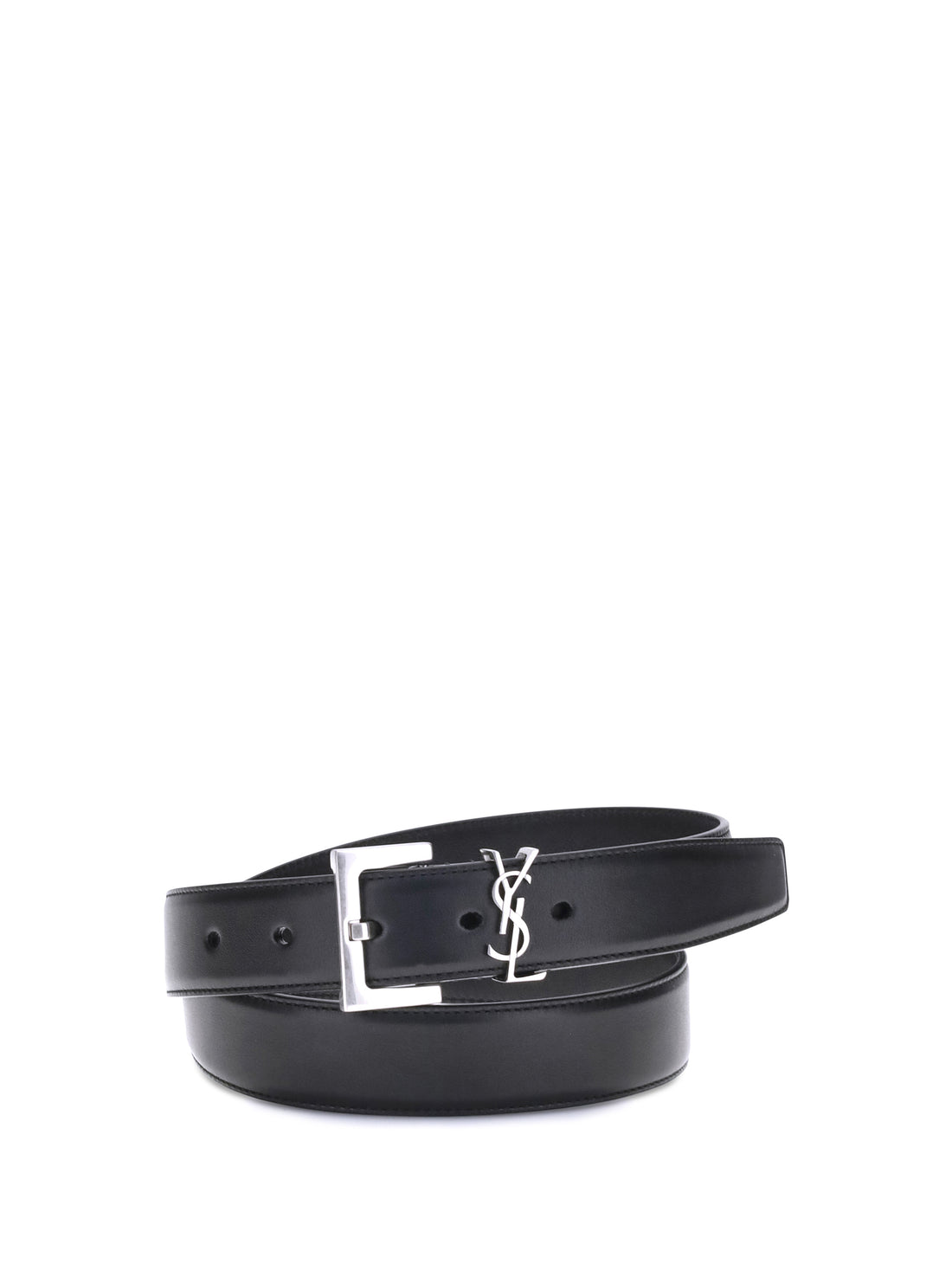 SAINT LAURENT 75 leather belt