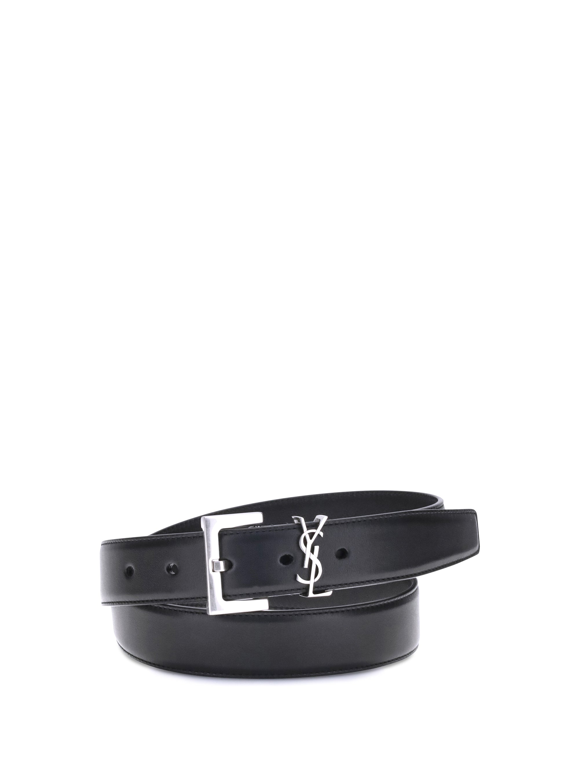 SAINT LAURENT 75 leather belt