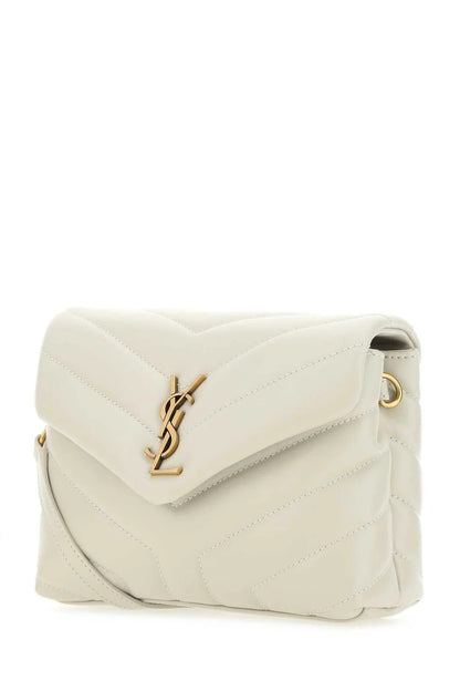 Loulou Toy White Leather Shoulder Bag