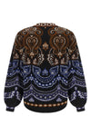 the farm rio nicole sweater redefines contemporary knitwear through a play of