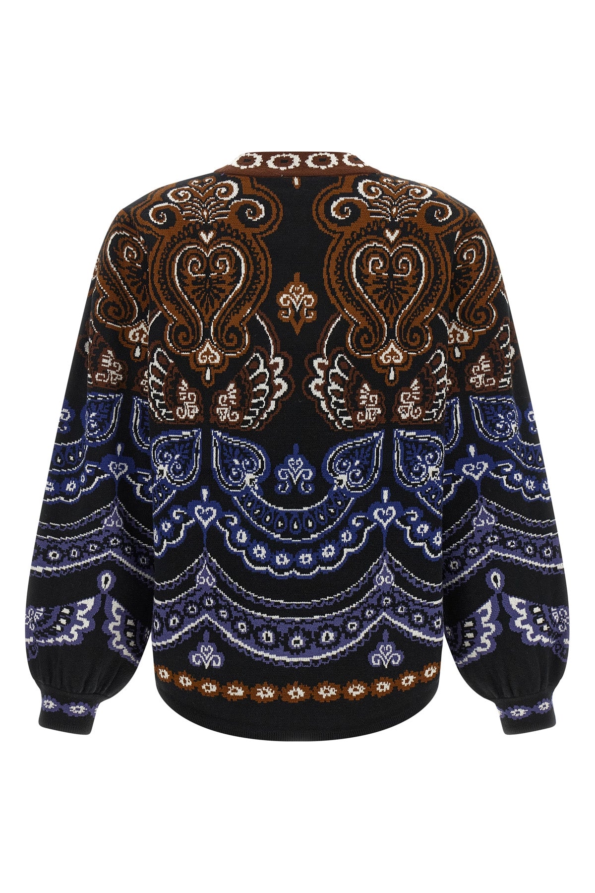 the farm rio nicole sweater redefines contemporary knitwear through a play of