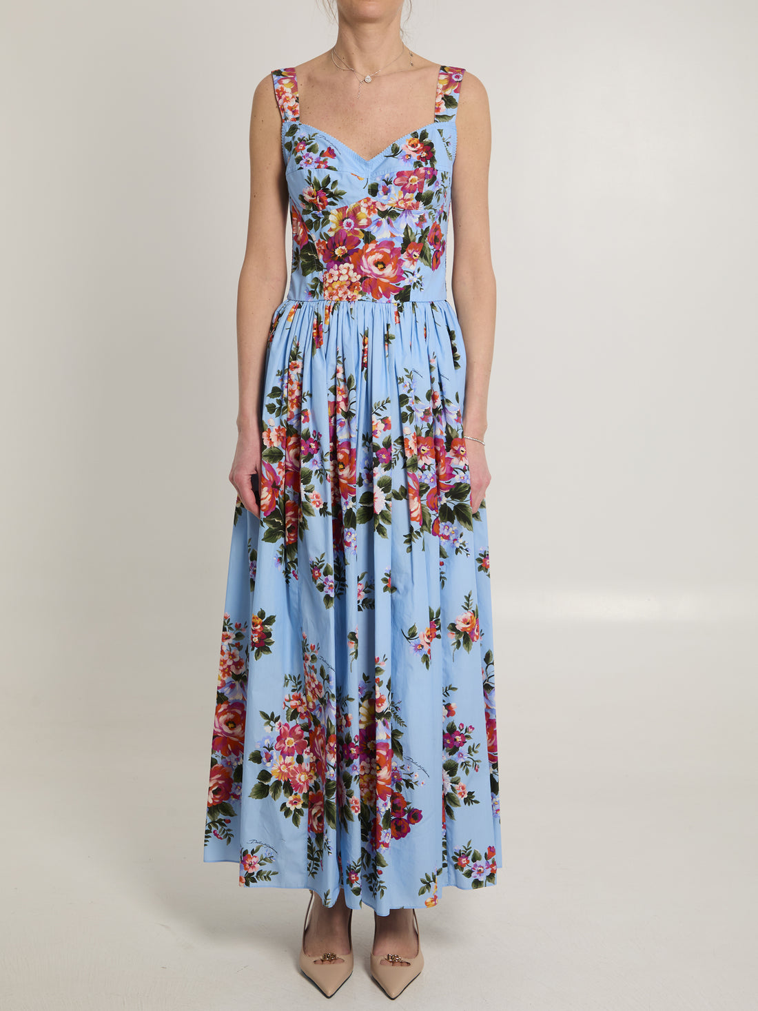 DOLCE&amp;GABBANA 40 maxi dress with floral print
