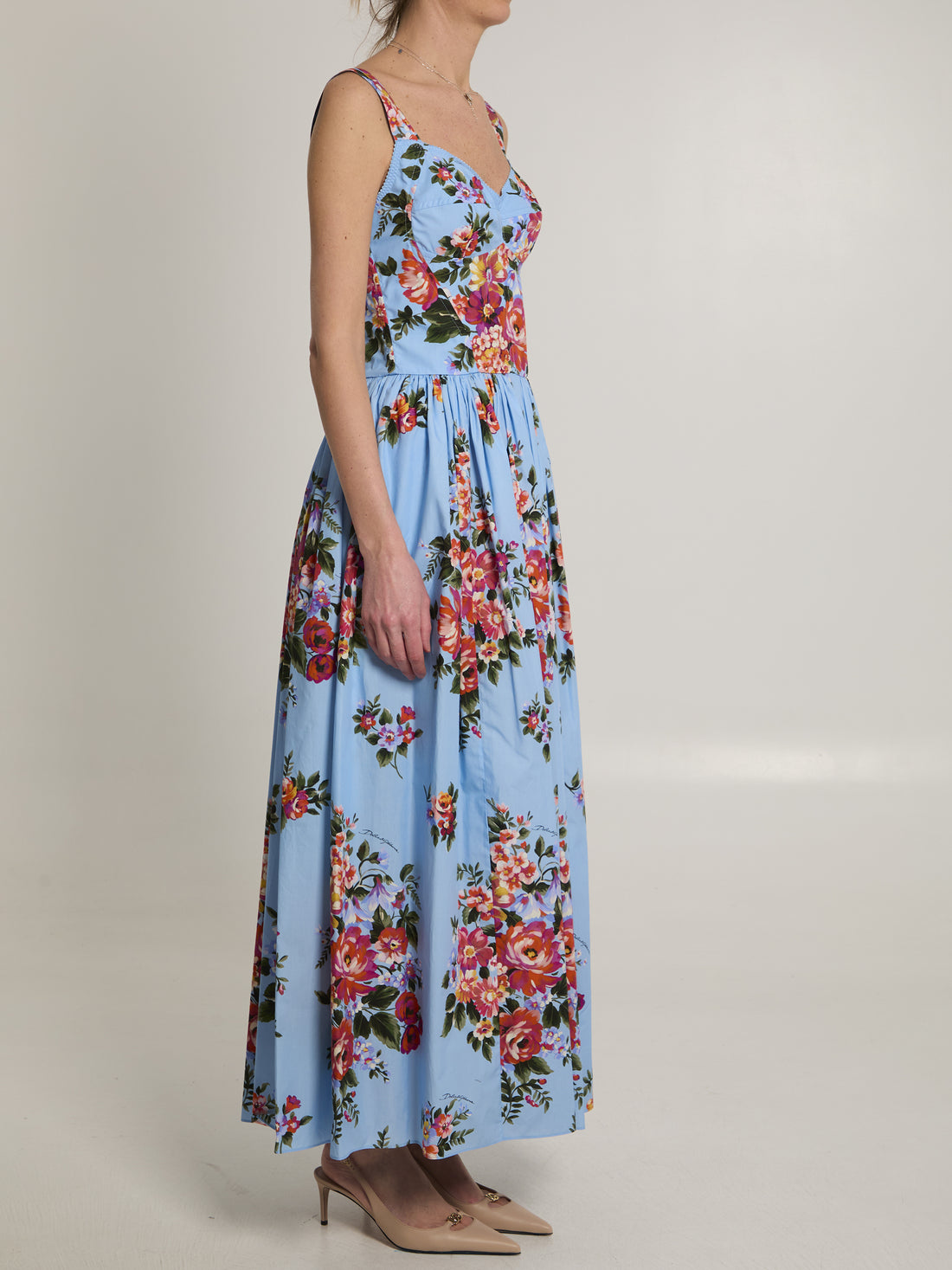 DOLCE&amp;GABBANA 40 maxi dress with floral print