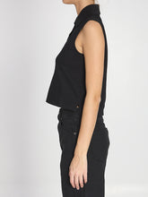 SAINT LAURENT M cassandre polo in cotton piqué