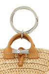 keychain miniature reinterpretation of the iconic raffia shopping bag of the le