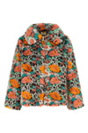 the farm rio jacket is distinguished by a voluminous silhouette in soft faux fur