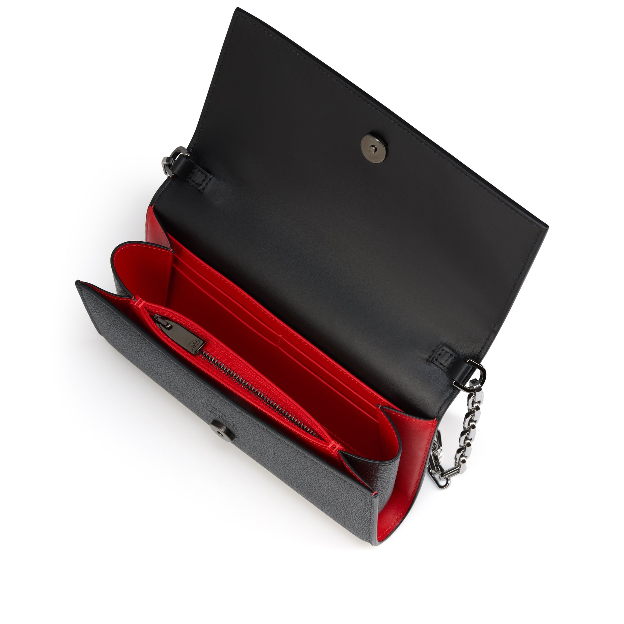 Paloma Spiked Leather Wallet on Chain