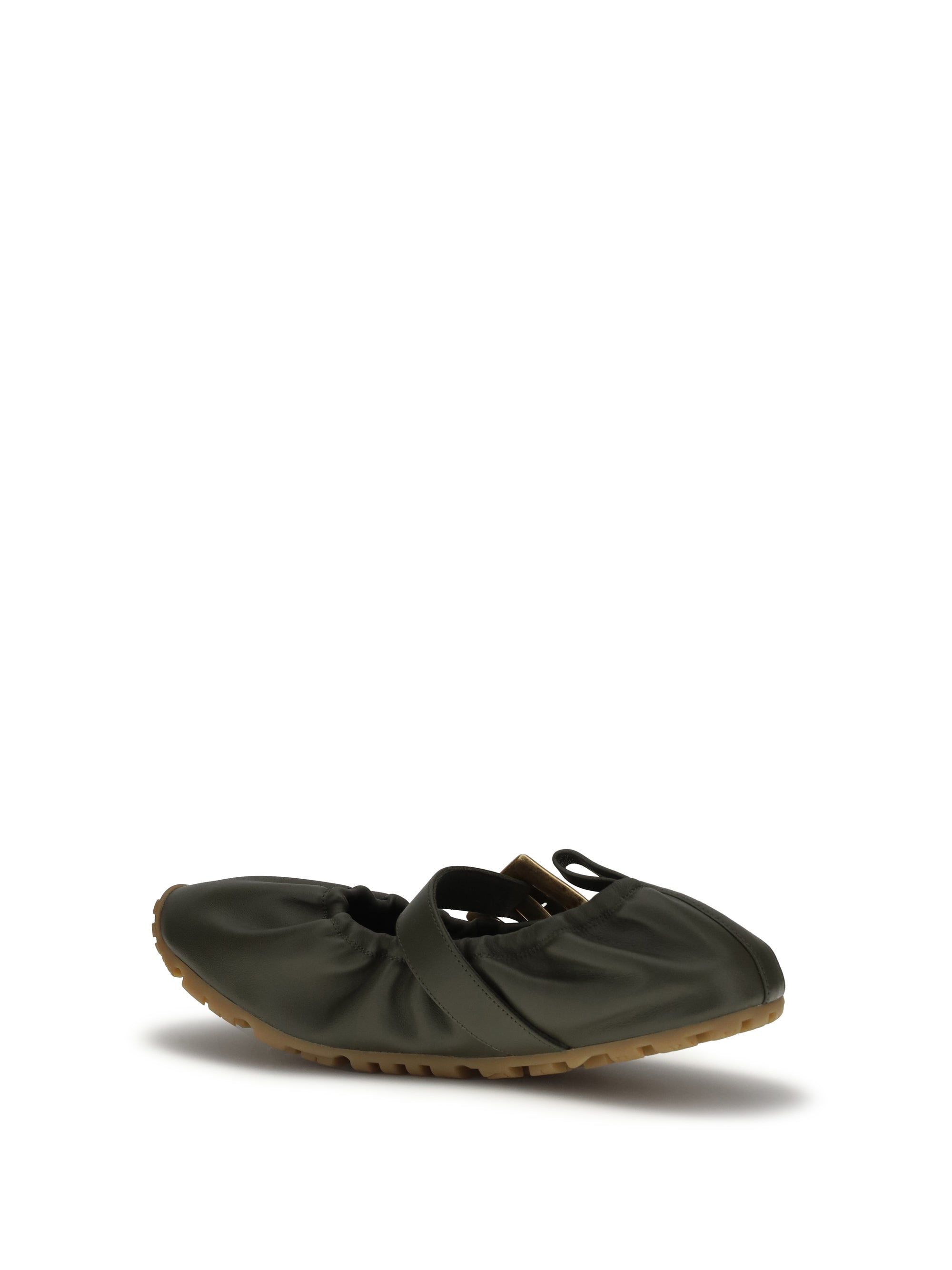 buckle strap ballerinas