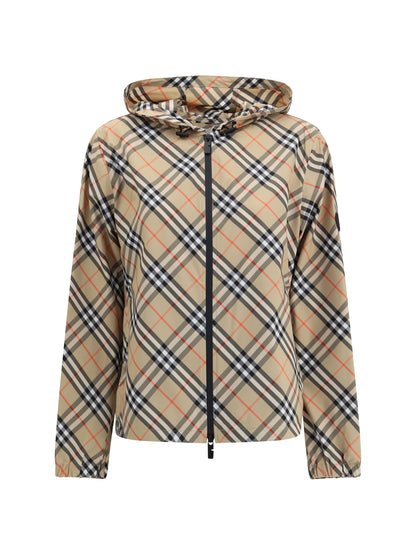 BURBERRY M archivio check waterproof jacket 